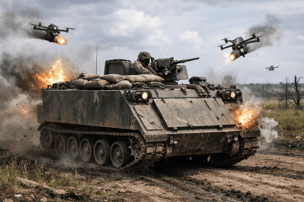 БТР під FPV-дронами: як M113 виживає у війну безпілотників